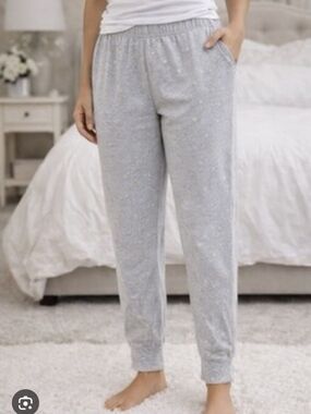 Hue Light Weight Lounge Pants In A Brushed Light Gray Medium & XL